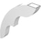 Ekena Millwork 3-in. W x 18-in. D x 24-in. H Ozark Architectural Grade PVC Knee Brace BRCP03X18X24OZK - alternate 4